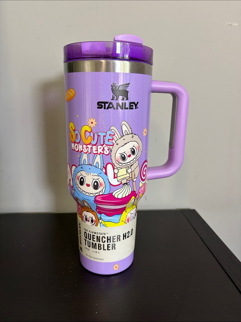Stanley x Labubu So Cute Monsters 40oz Quencher H20 FlowState Tumbler NEW